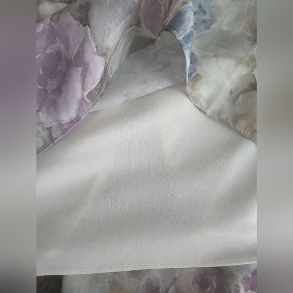 NWT Vintage Marshall Field's Patra Sz 8 Floral Cloud Dress With Matching Wrap - Picture 14 of 15